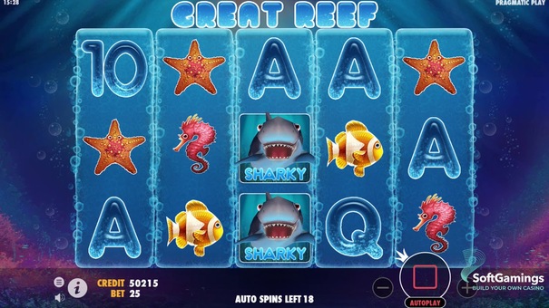 Không giống với game Bắn cá đổi thưởng dưới đại dương, Great Reef Slot là một tựa game slot có vô số kho báu khổng lồ đang chờ đợi người chơi khám phá bao gồm đồ trang sức, tiền vàng và các vật phẩm có giá trị. Trò chơi có 5 cuộn và 3 hàng cùng 25 dòng thanh toán, bên dưới cuộn slot là một số nút hình bong bóng cho phép người chơi lựa chọn số lượng hàng thanh toán mà mình muốn đặt cược cũng như giá trị cược. Hãy đến FIVE88 nổ hũ trực tuyến để biết thêm thông tin nhé .