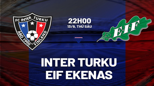 Nhận định Inter Turku vs EIF Ekenas 22h00 ngày 13/9 (VĐQG Phần Lan 2024). Hãy đến FIVE88 thể thao trực tuyến.