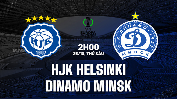 Nhận định HJK Helsinki vs Dinamo Minsk 2h00 ngày 25/10 (Conference League 2024/25). Hãy đến FIVE88 thể thao trực tuyến.